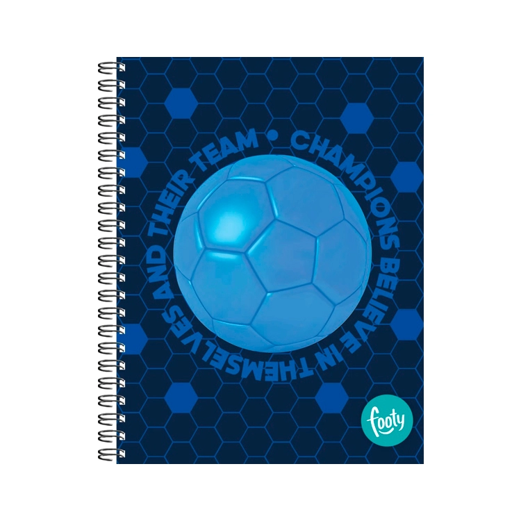 Cuaderno con Espiral Universitario A4 Inkdrop Footy Boys II Tapa Dura 22x29cm 100 Hojas Rayadas Art.57261